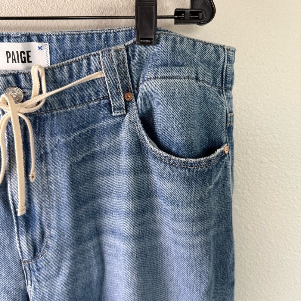 PAIGE Zoey Tie Waist Wide Leg Jeans Alaya Denim Boho Casual Women’s Size 32 - Picture 11 of 16